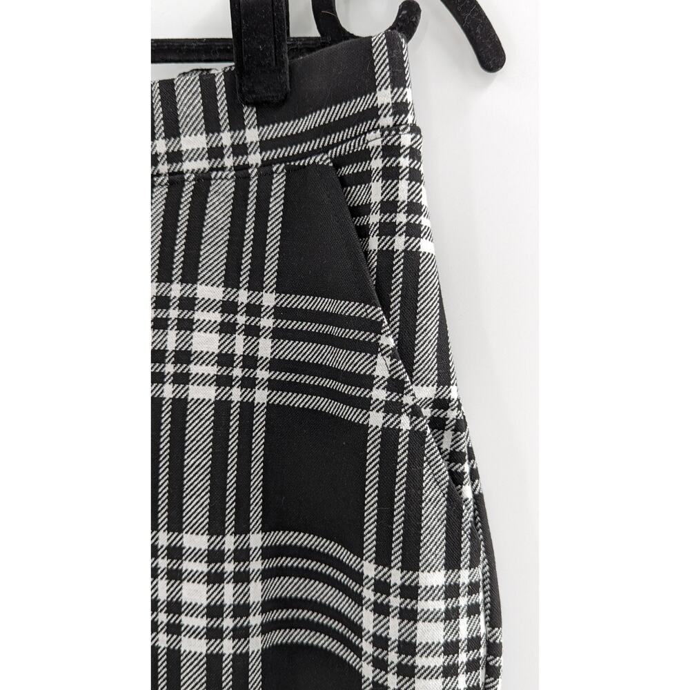 H&M Plaid Pants Trousers Black & White Size Small - Picture 3 of 9